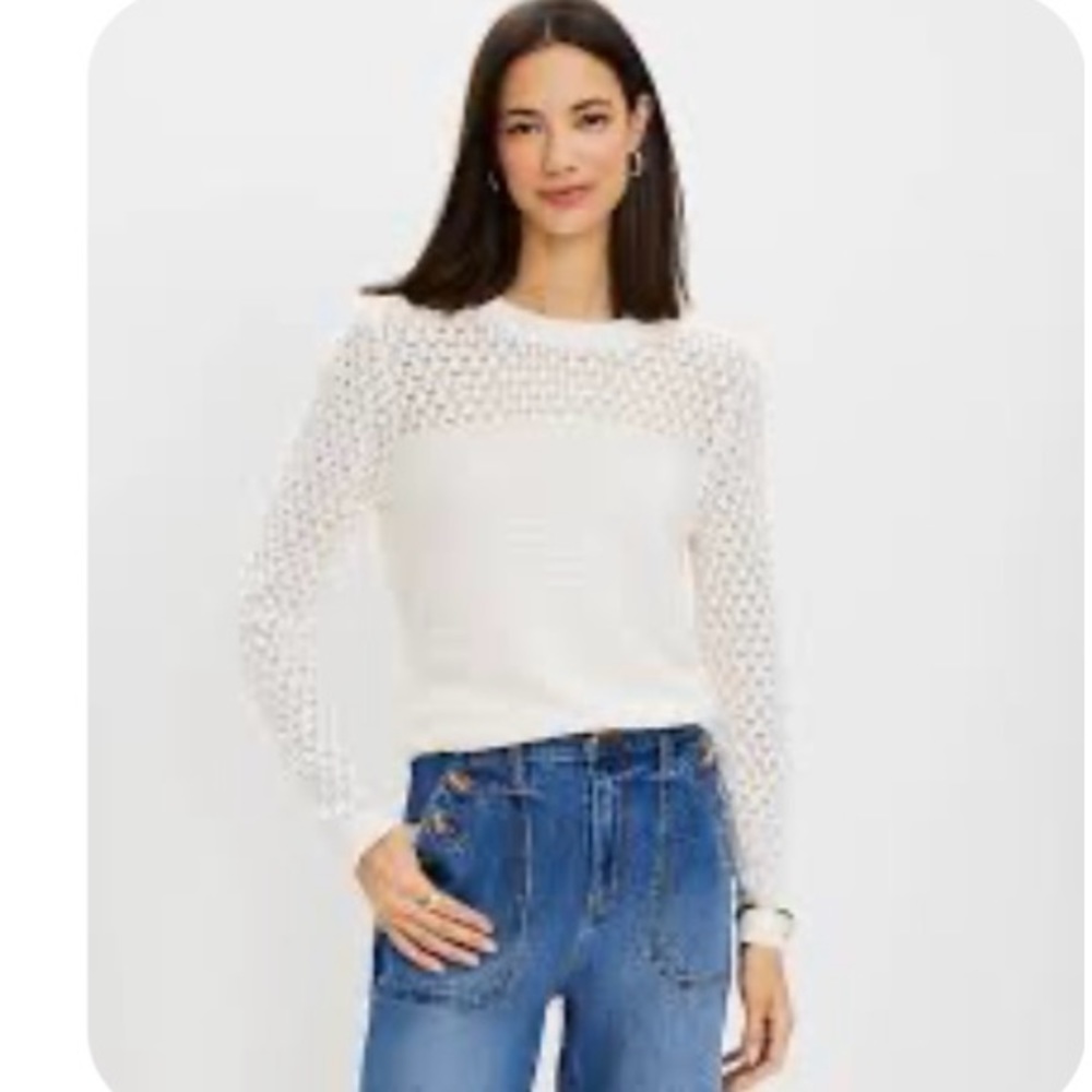 Textured Stitch Sweater from LOFT, NWT, size XLP